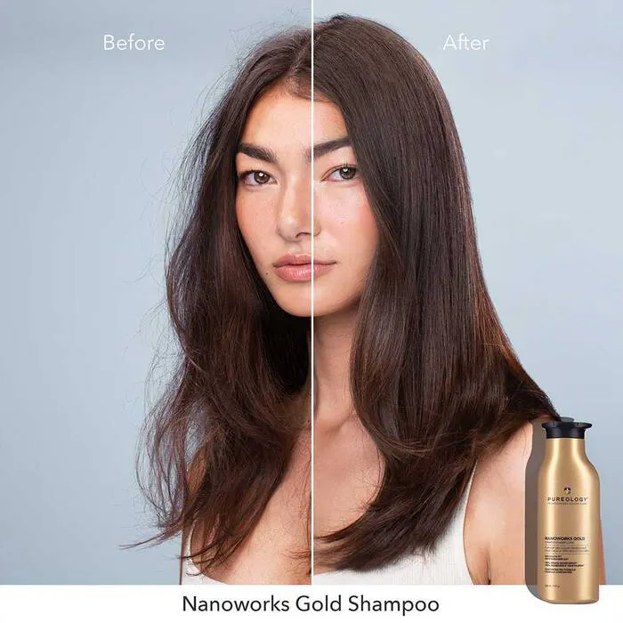 Pureology Nanoworks Gold Shampoo and Conditioner 266ml Bundle, view 3
