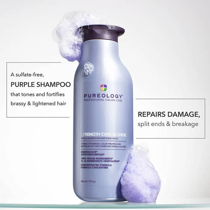 Pureology Strength Cure Blonde Purple Trio Bundle, view 10