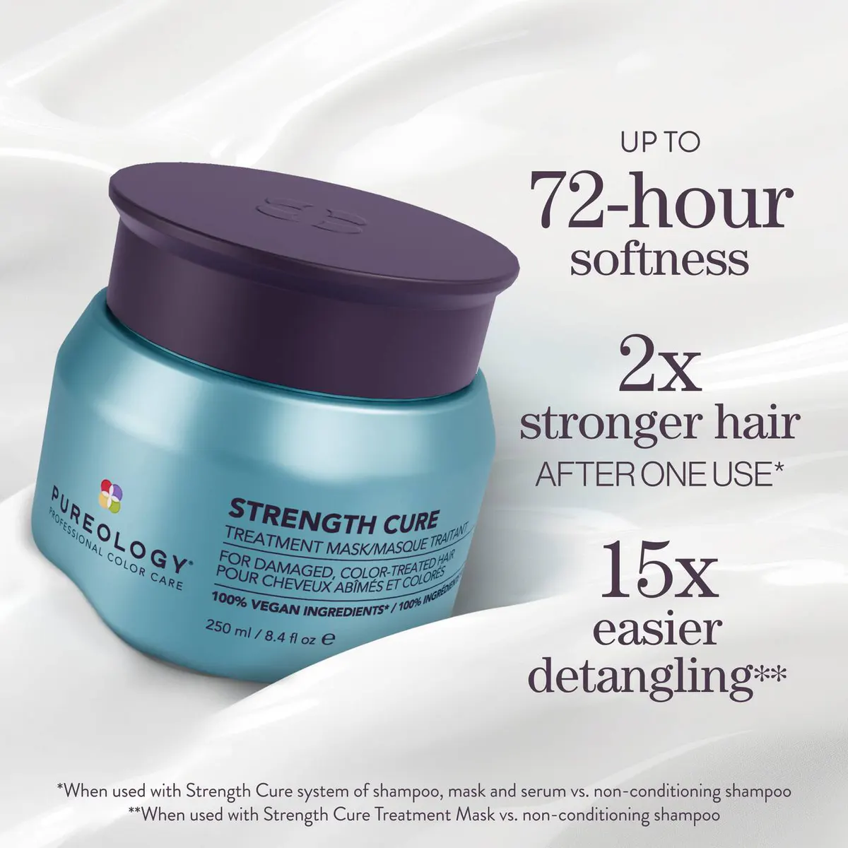Pureology Strength Cure Hair Treatment Mask 250ml, view 3