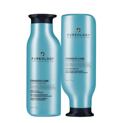 Pureology Strength Cure Shampoo and Conditioner 266ml Bundle