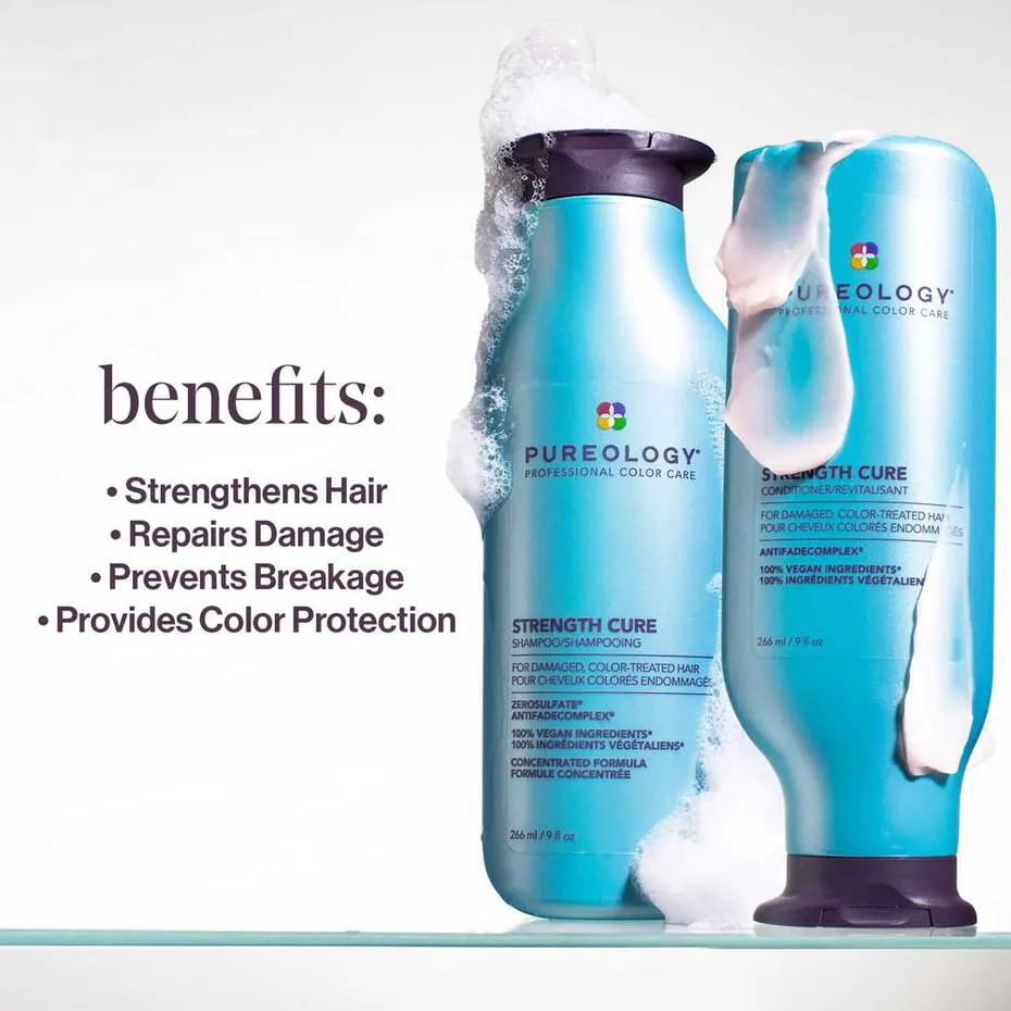 Pureology Strength Cure Shampoo and Conditioner 266ml Bundle, view 2
