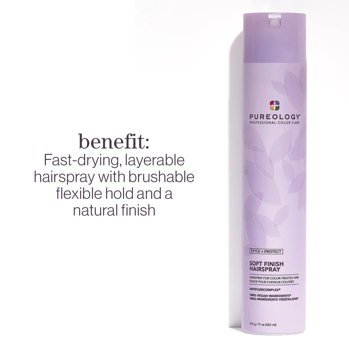 Pureology Style + Protect Soft Finish Hairspray 365ml, view 4