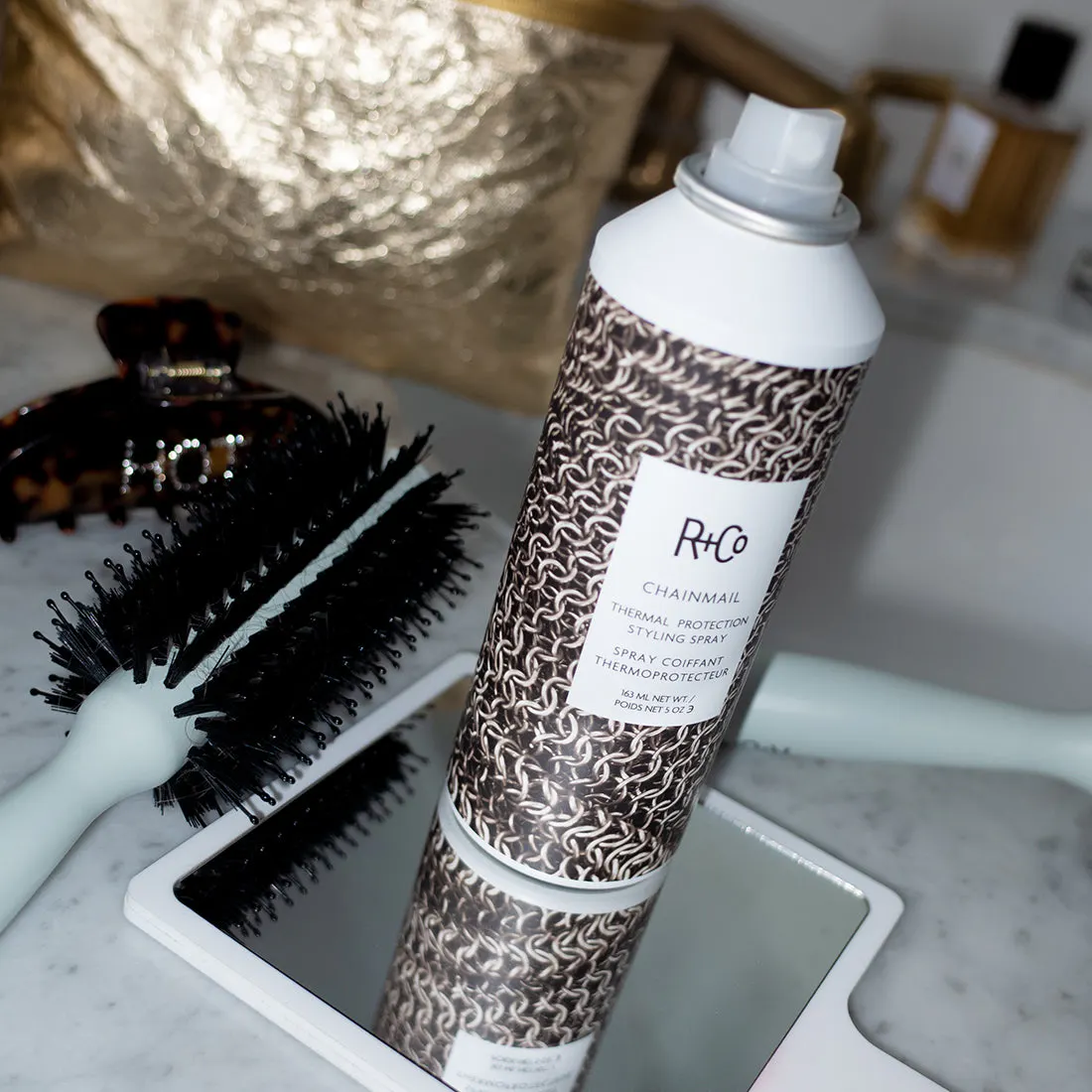 R+Co Chainmail Thermal Protection Styling Spray 163ml, view 4