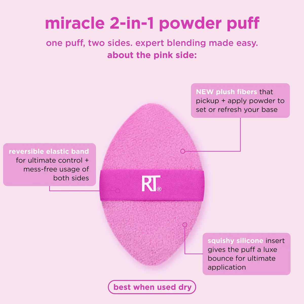 Real Techniques Miracle 2-In-1 Powder Puff, view 3