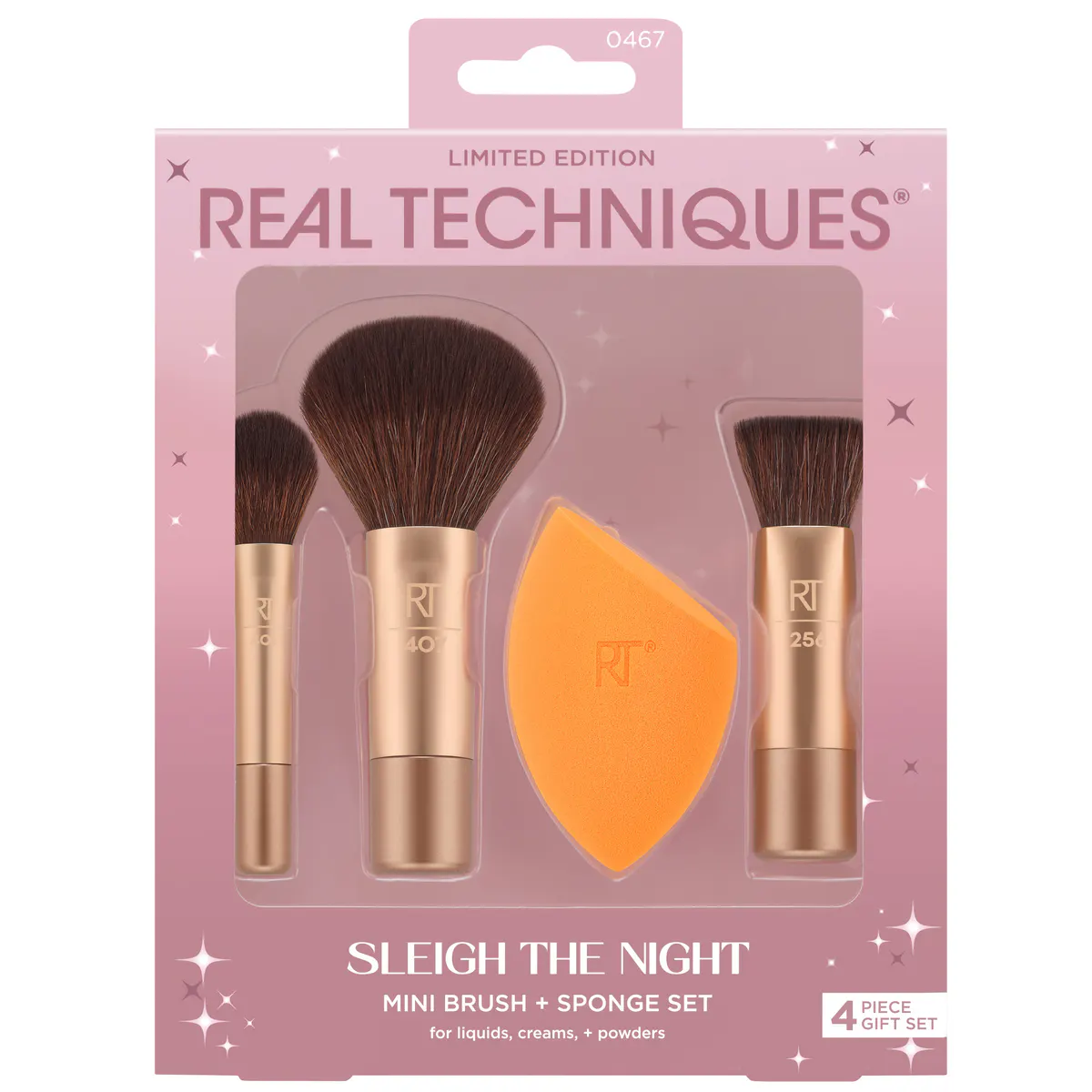 Real Techniques Sleigh The Night Mini Brush & Sponge Pack