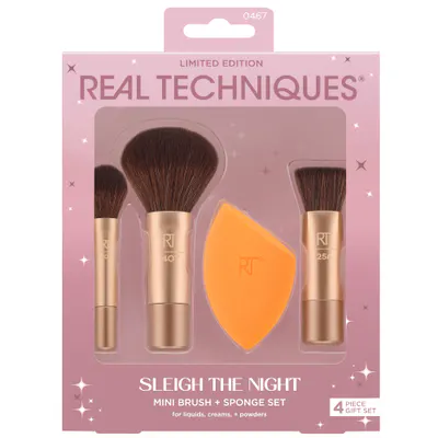 Real Techniques Sleigh The Night Mini Brush & Sponge Pack