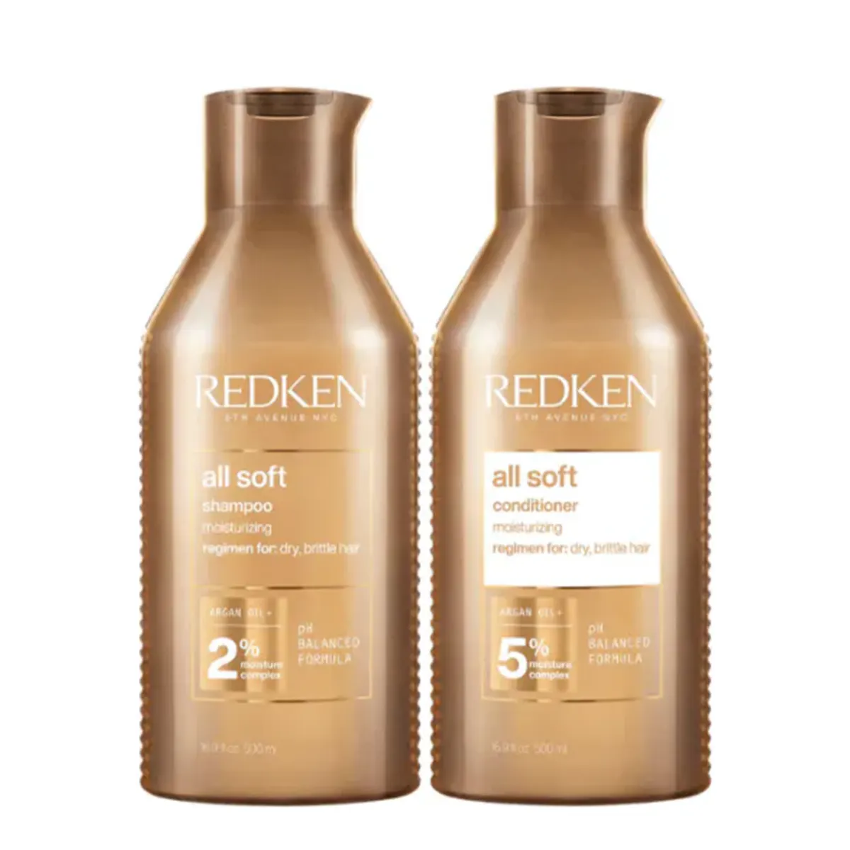 Redken All Soft Shampoo and Conditioner 500ml Bundle