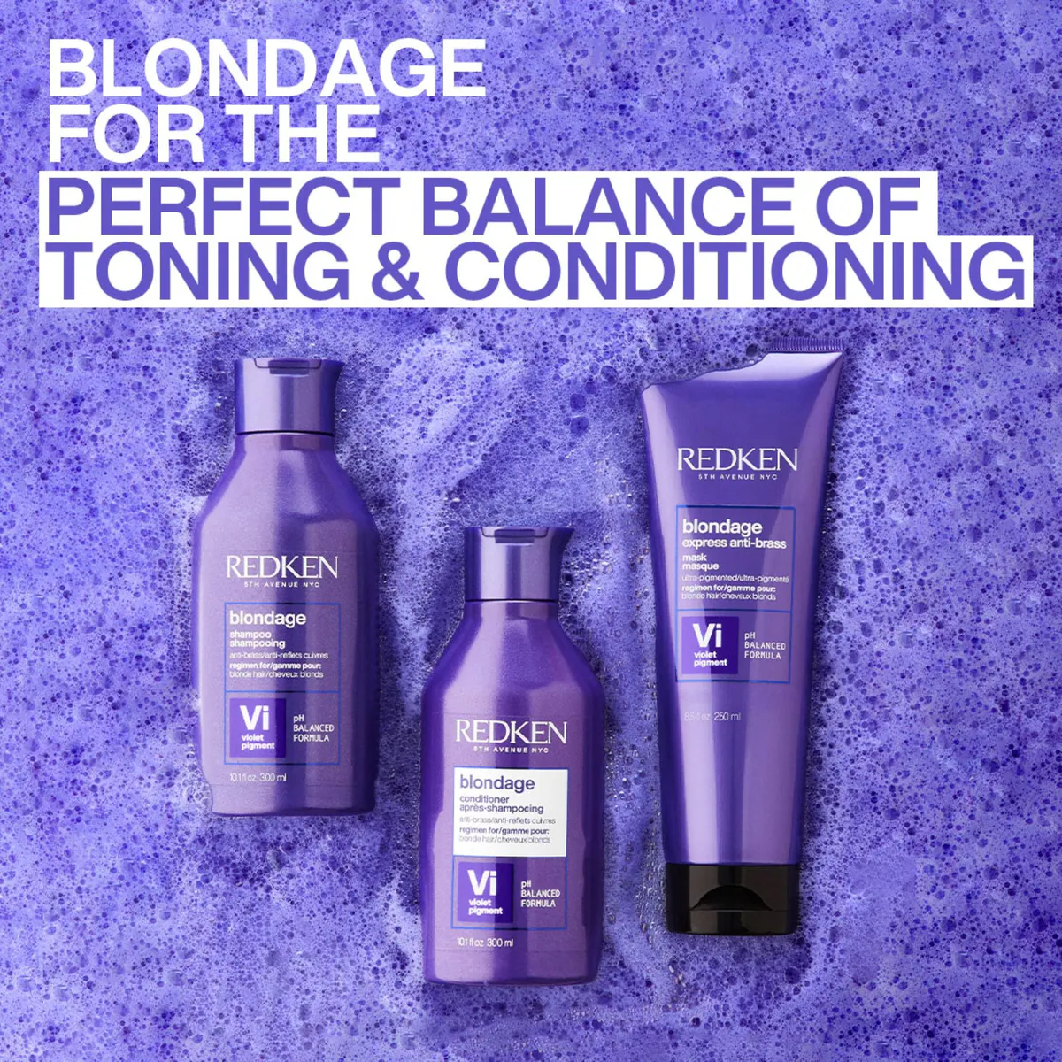 Redken Color Extend Blondage Color Depositing Purple Conditioner 300ml, view 6