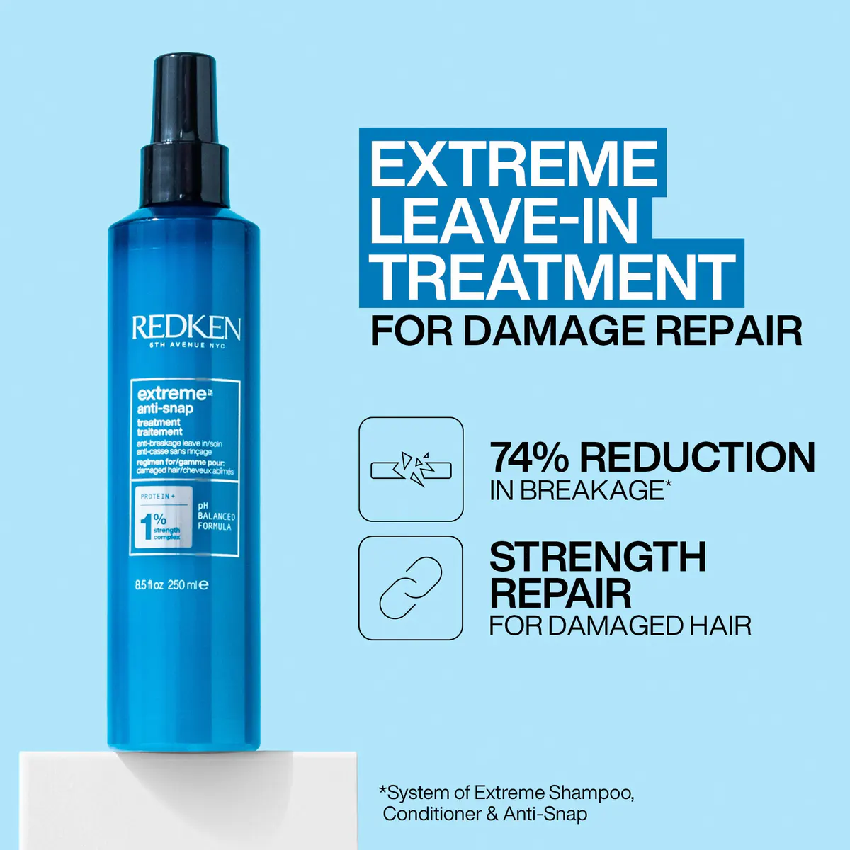 Redken Extreme Anti-snap Leave-In Treatment 250ml, view 4
