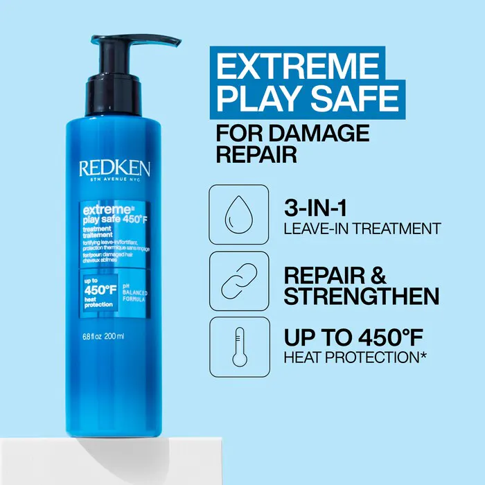 Redken Extreme Play Safe 3-in-1 Leave-In Treatment 200ml, view 6
