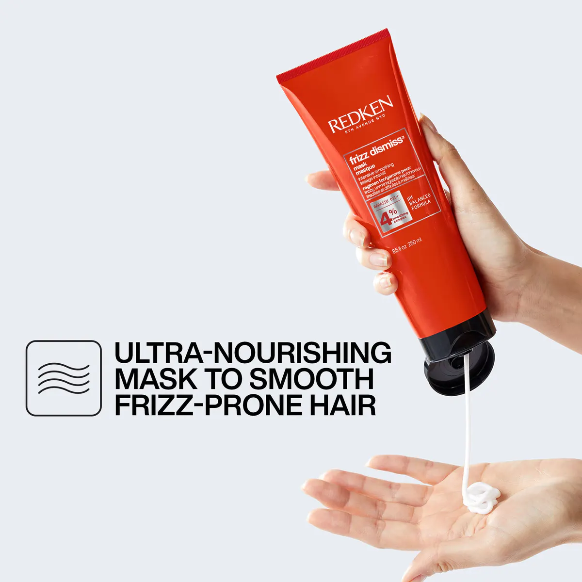 Redken Frizz Dismiss Hair Mask Intense Smoothing Treatment 250ml, view 4