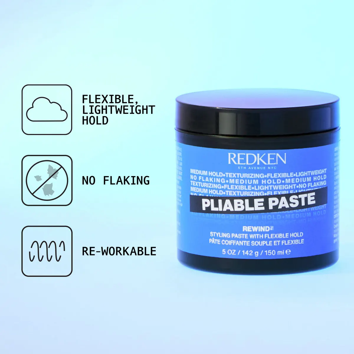 Redken Pliable Paste 150ml, view 6