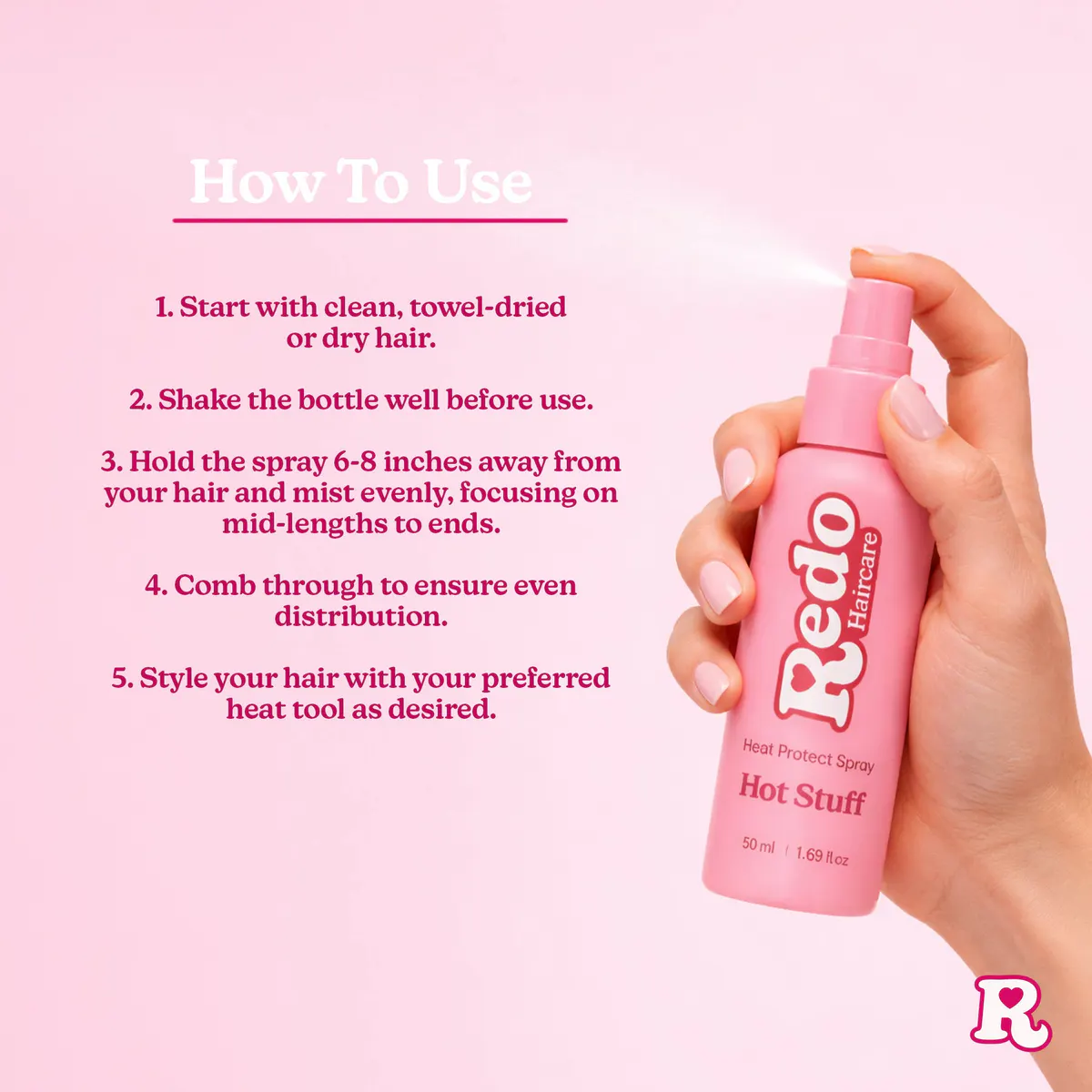 Redo Haircare Hot Stuff Heat Protect Spray 50ml, view 6