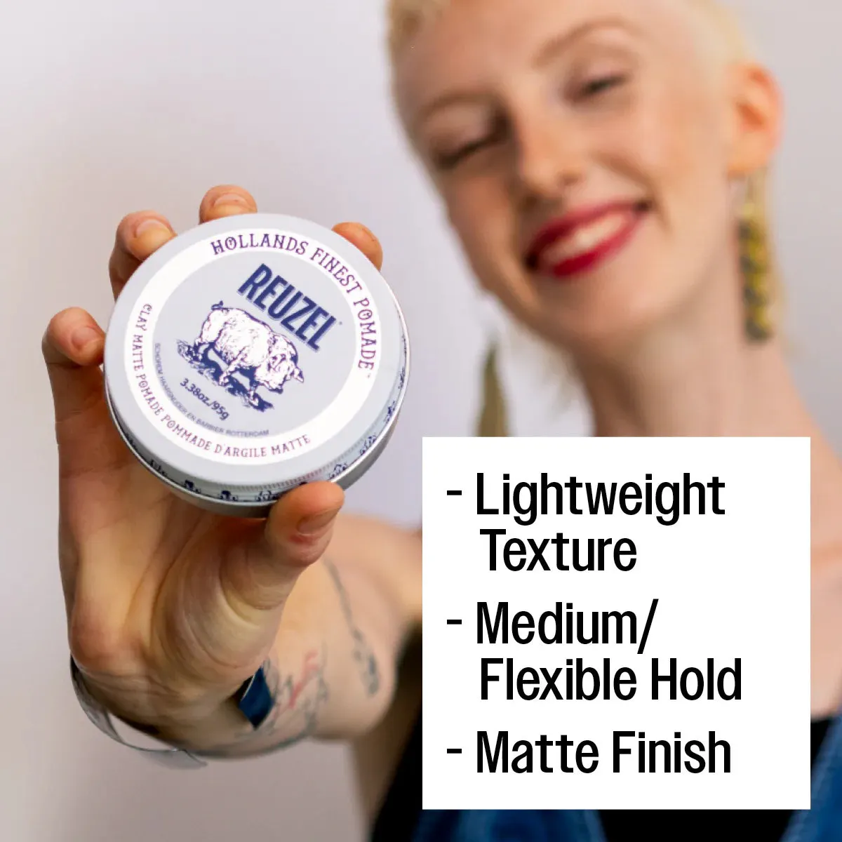 Reuzel Clay Matte Pomade 95g Duo Bundle, view 5