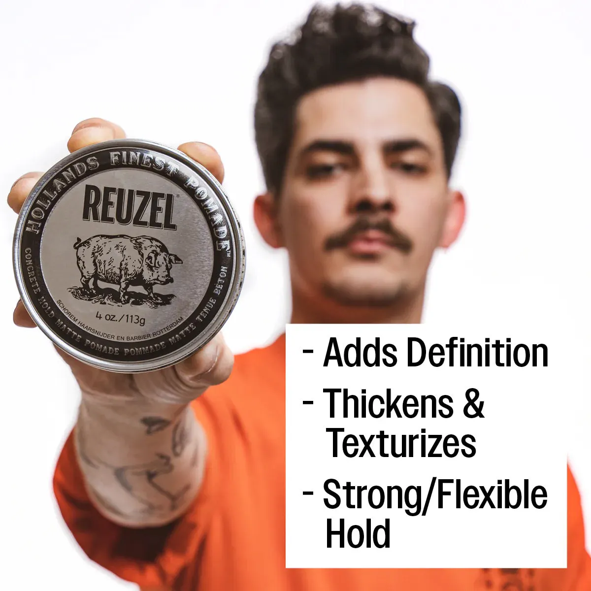 Reuzel Concrete Hold Matte Pomade 95g Trio Bundle, view 5