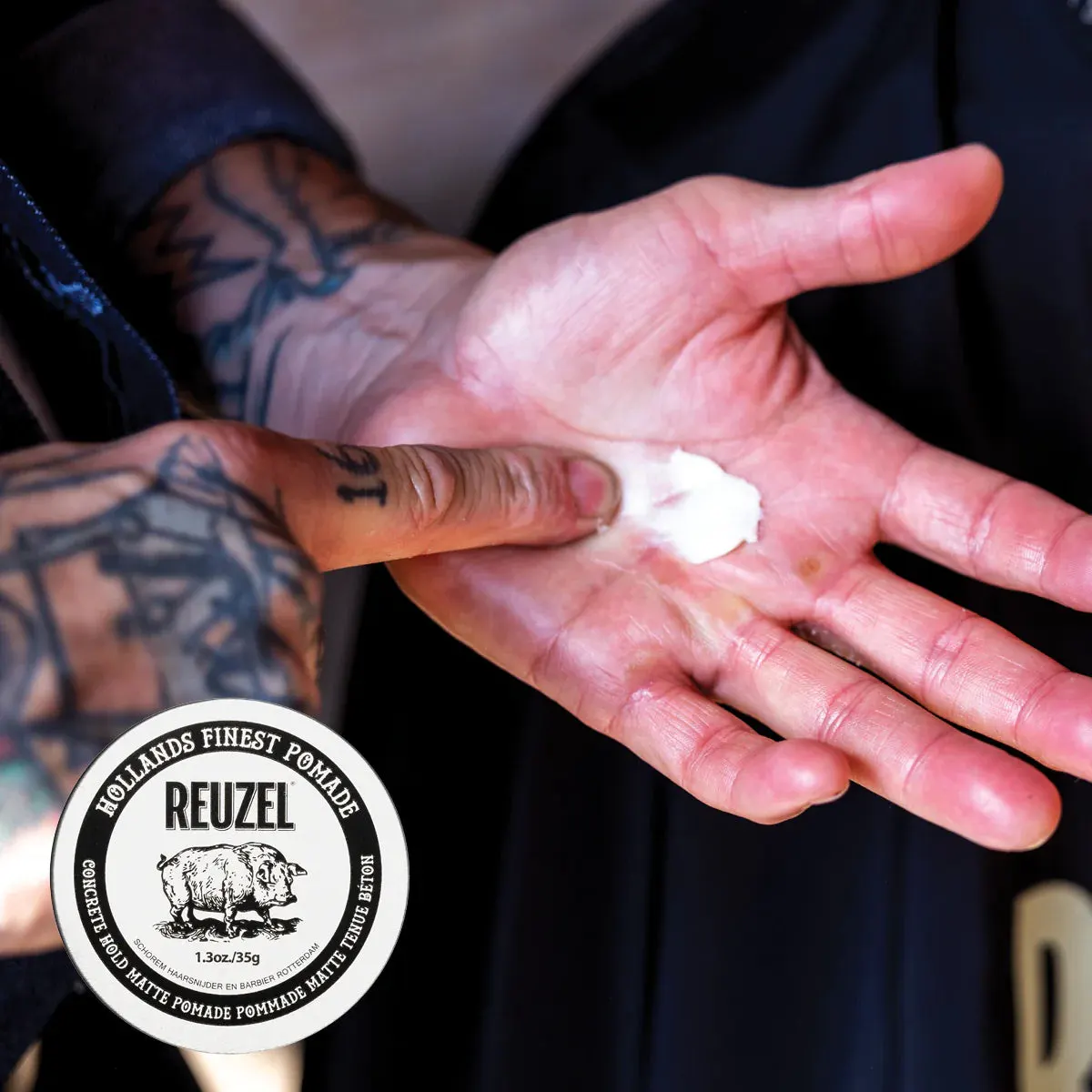 Reuzel Concrete Hold Matte Pomade 95g Duo Bundle, view 3