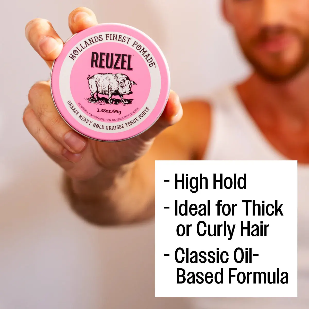 Reuzel Pink Pomade Grease 95g, view 6