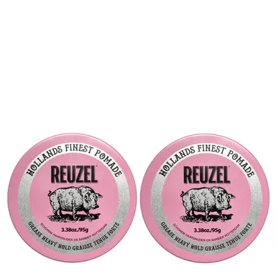 Reuzel Pink Pomade Grease 95g Duo Bundle