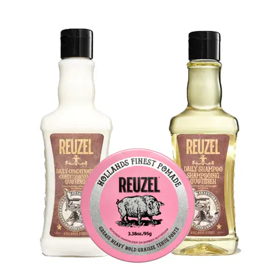 Reuzel Pink Pomade Hair Bundle