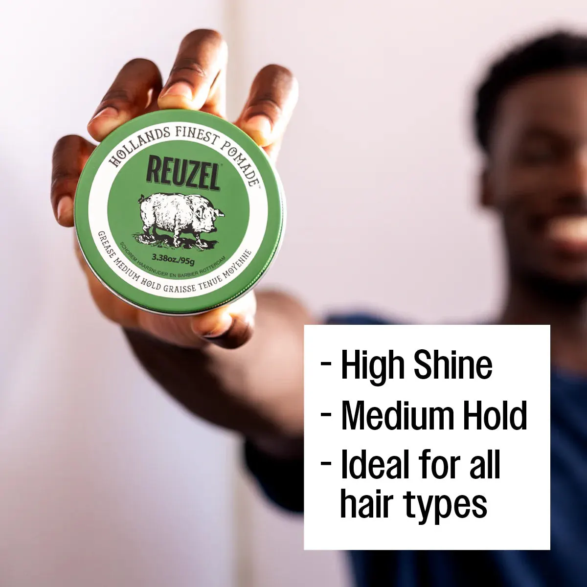 Reuzel Green Grease Medium Hold Pomade 95g Duo Bundle, view 5
