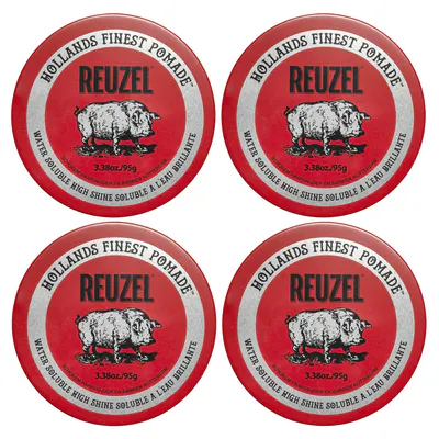 Reuzel Red Pomade 95g Quad Bundle