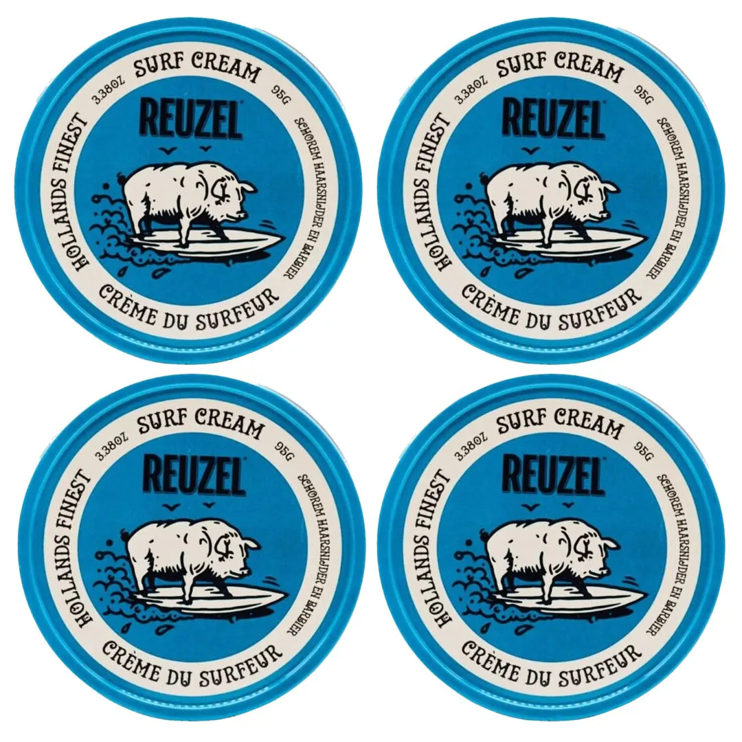Reuzel Surf Cream 95g Quad Bundle