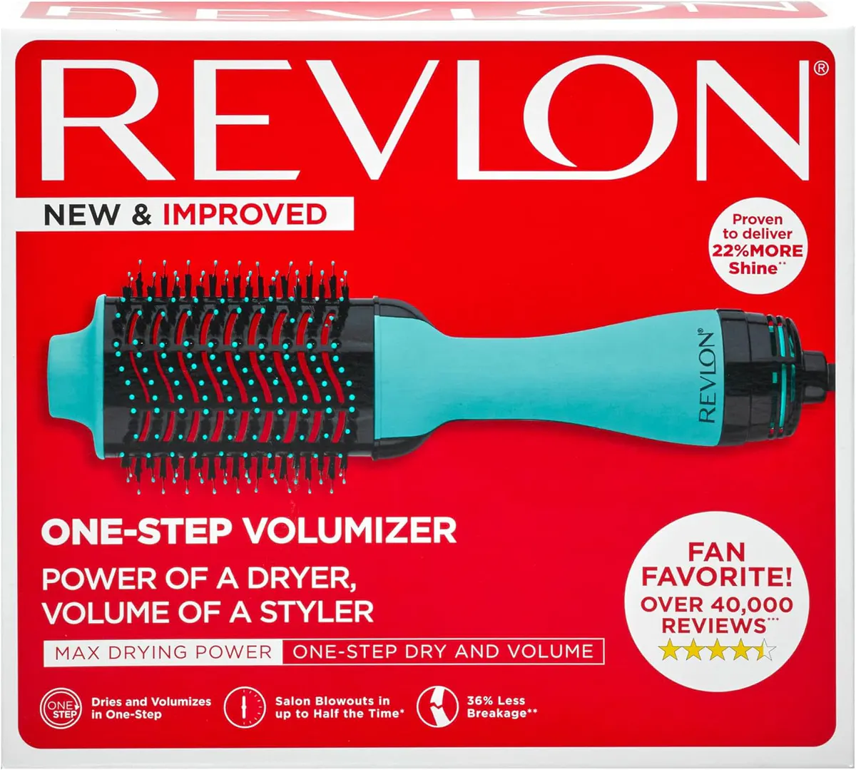 Revlon One-Step Volumiser Original 1.0 Blowout Brush Mint, view 6