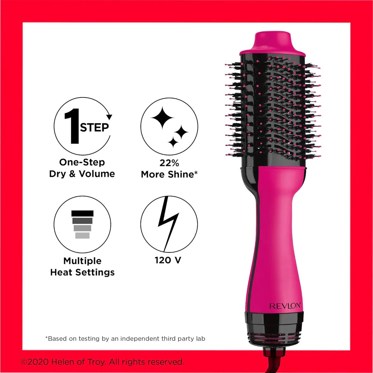 Revlon One-Step Volumiser Original 1.0 Blowout Brush Pink, view 6
