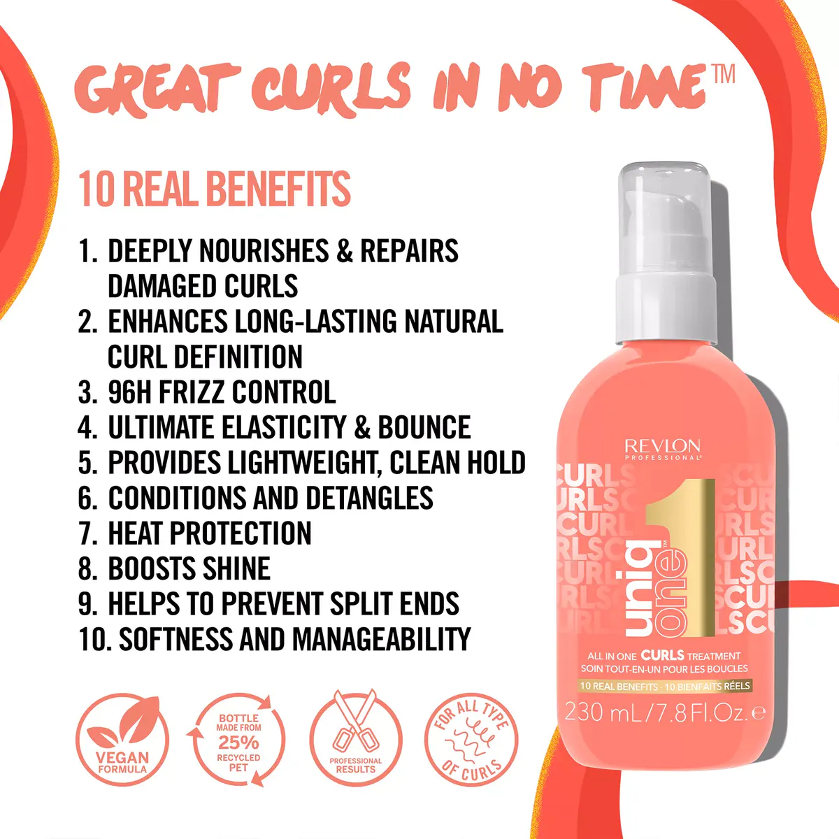 Revlon Professional Uniq One All In One Curls Treatment 230ml, view 3