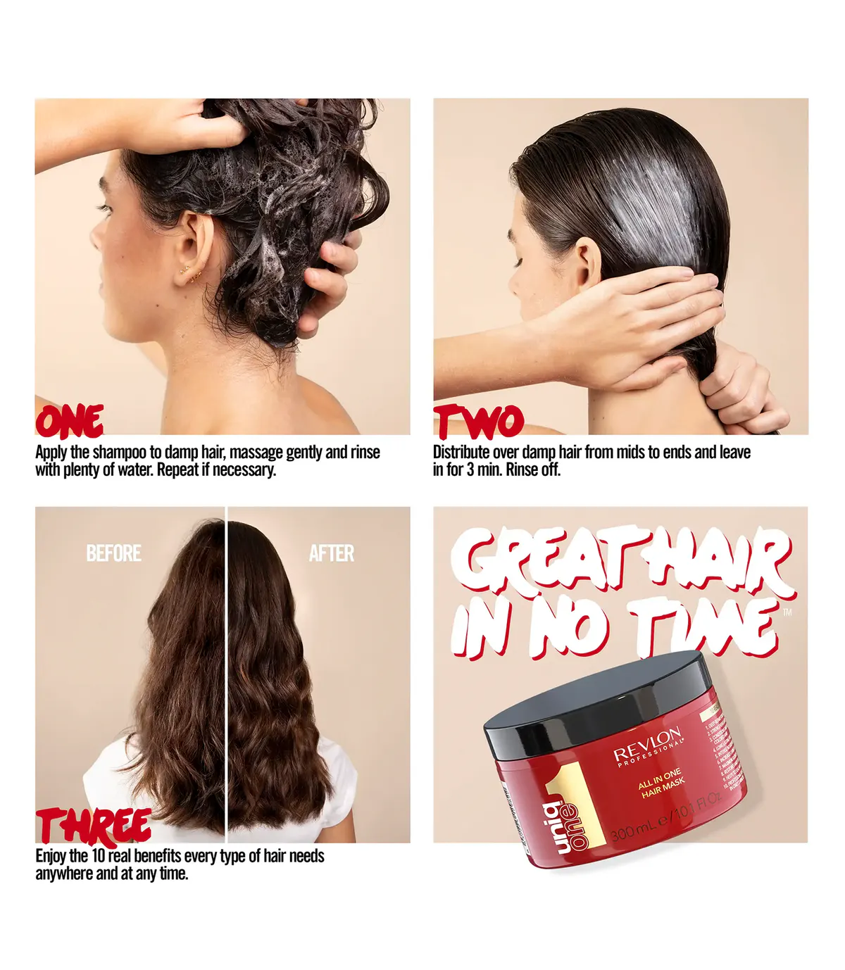 Revlon Professional Uniq One All In One Hair Mask 300ml, view 2