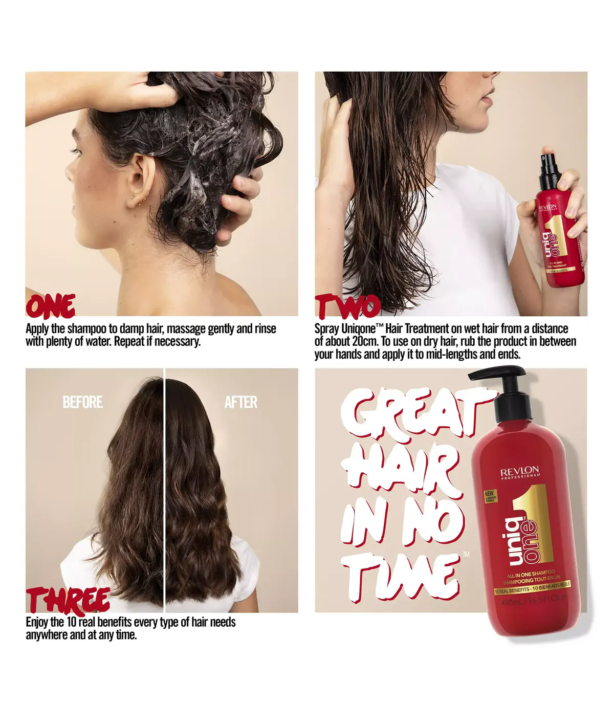 Revlon Professional Uniq One All In One Shampoo 490ml, view 2
