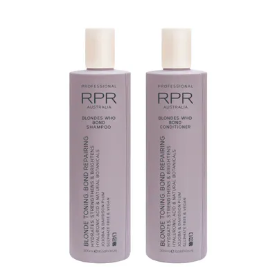 RPR Blondes Who Bond Shampoo and Conditioner 300ml Duo Bundle