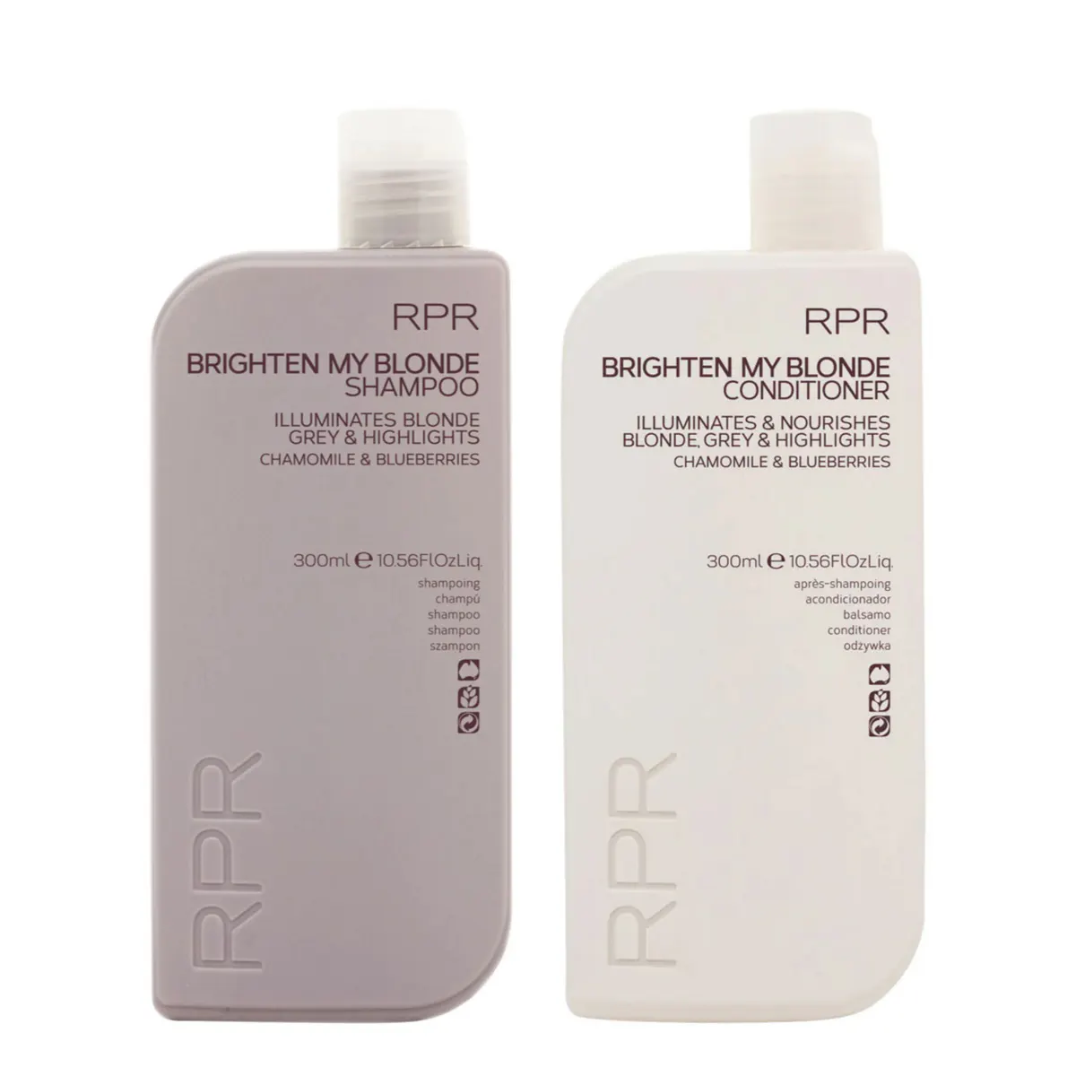 RPR Brighten My Blonde Shampoo and Conditioner 300ml Duo Bundle