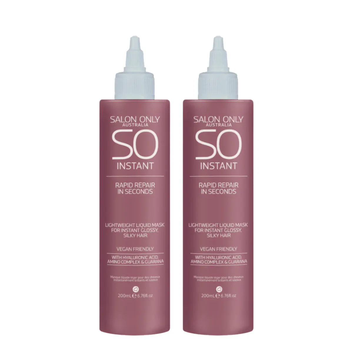 Salon Only SO Instant Rapid Repair Gloss Treatment 200ml Duo Bundle