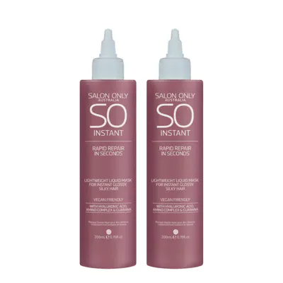 Salon Only SO Instant Rapid Repair Gloss Treatment 200ml Duo Bundle