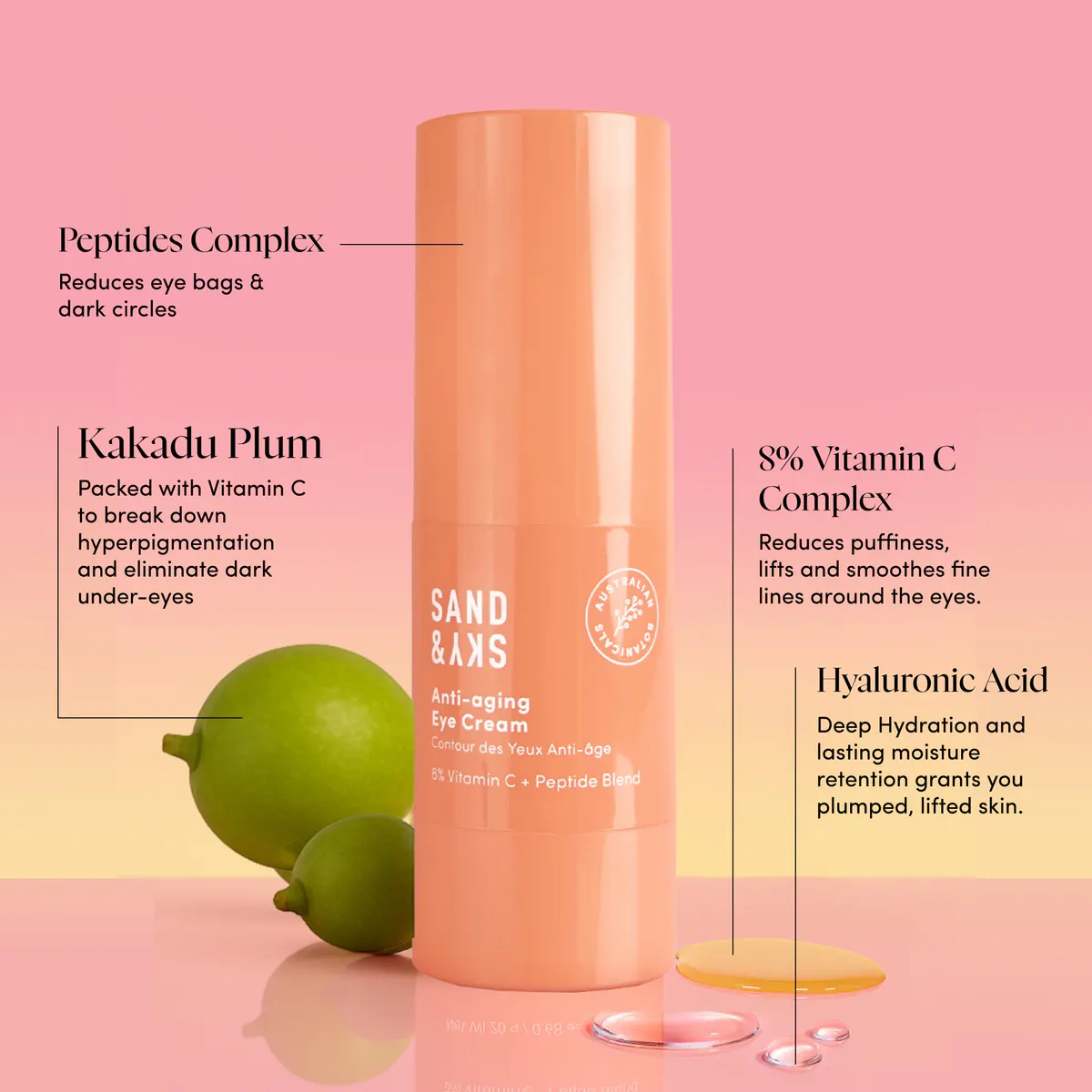Sand & Sky Anti-ageing Eye Cream 20g, view 4