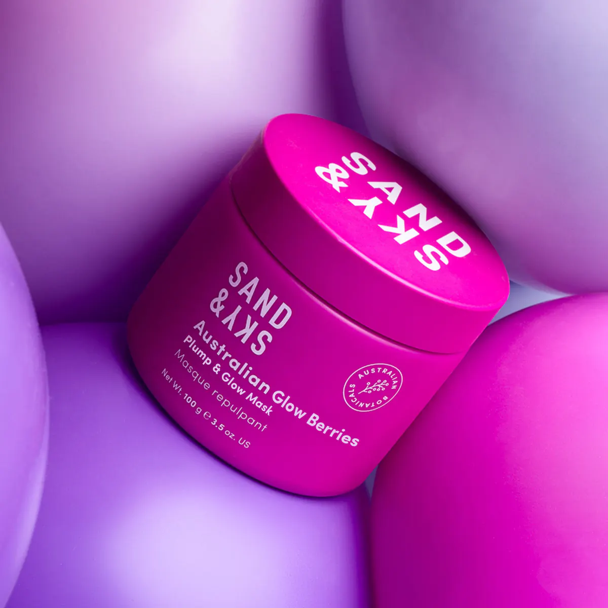 Sand & Sky Australian Glow Berries Super Bounce Mask 100g, view 6