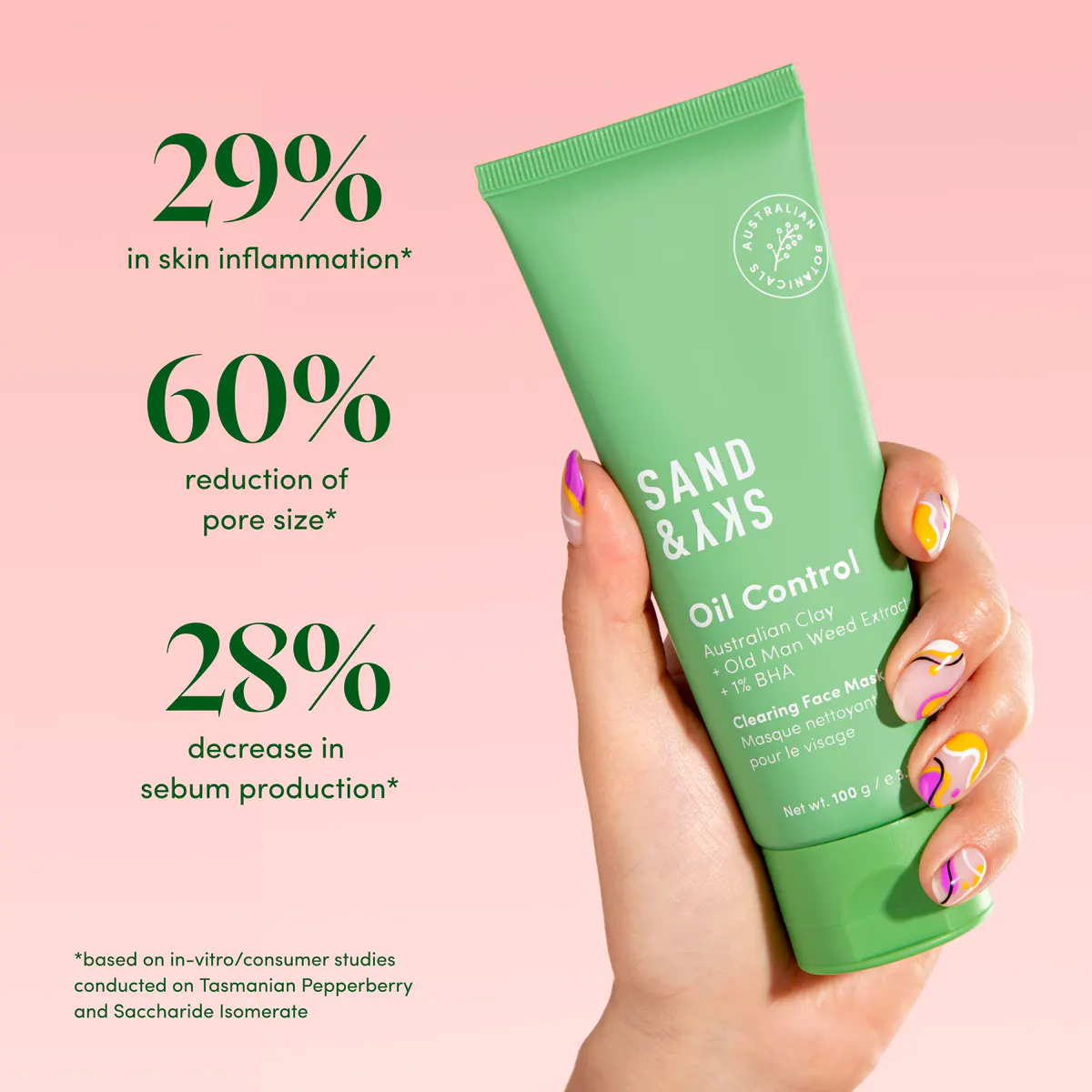 Sand & Sky Oil Control - Clearing Face Mask 100g, view 5