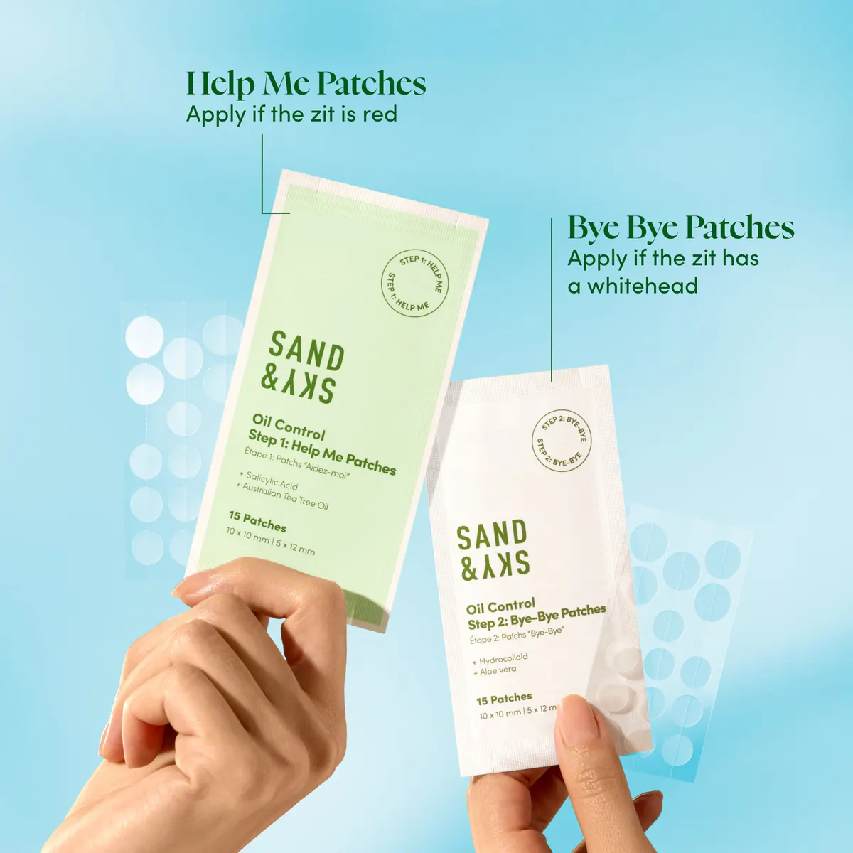 Sand & Sky Oil Control Dual Action Blemish Patches, view 6