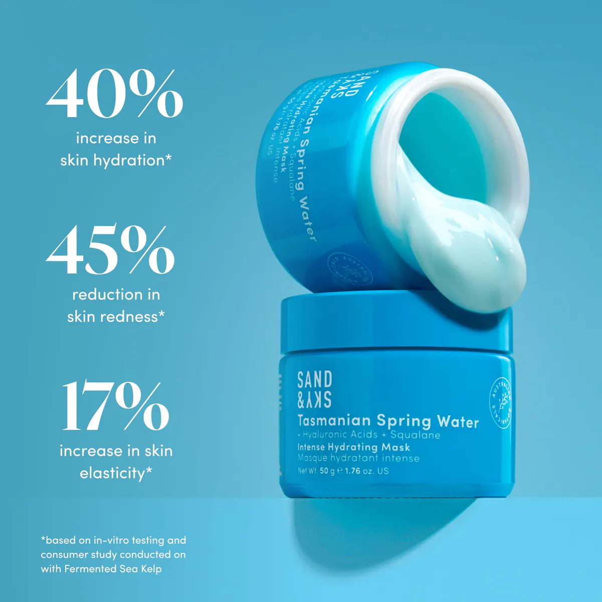 Sand & Sky Tasmanian Spring Water - Intense Hydrating Mask 50g, view 5