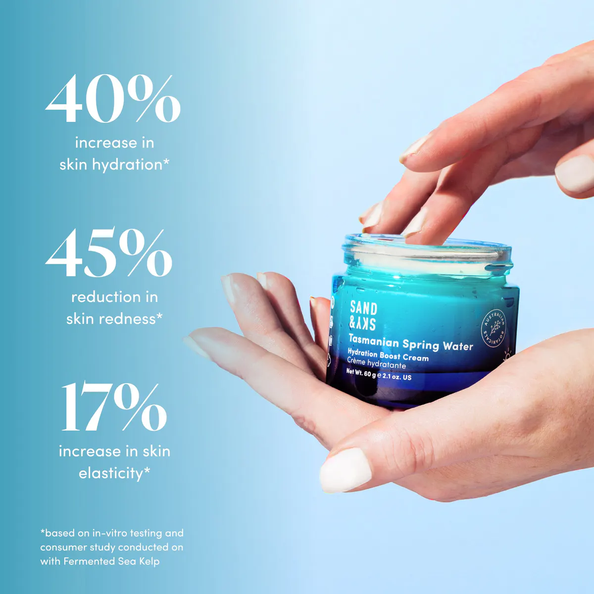 Sand & Sky Tasmanian Spring Water Hydration Boost Cream 60g, view 5