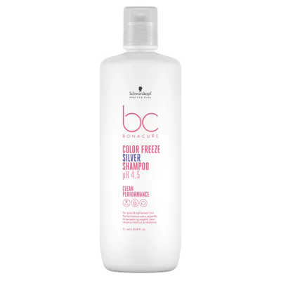 Schwarzkopf Professional BC Clean Performance pH 4.5 Color Freeze Silver Shampoo 1000ml