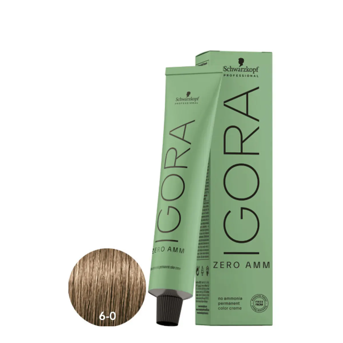 Schwarzkopf Igora Zero Ammonia Color Creme - 6-0 Dark Blonde Natural 60ml