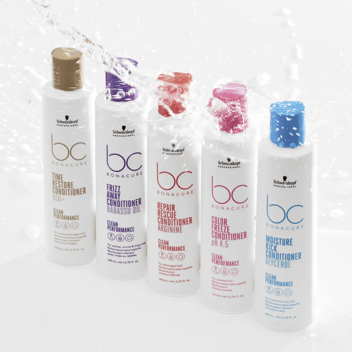 Schwarzkopf Professional BC Clean Performance Frizz-Away Conditioner 200ml, view 3