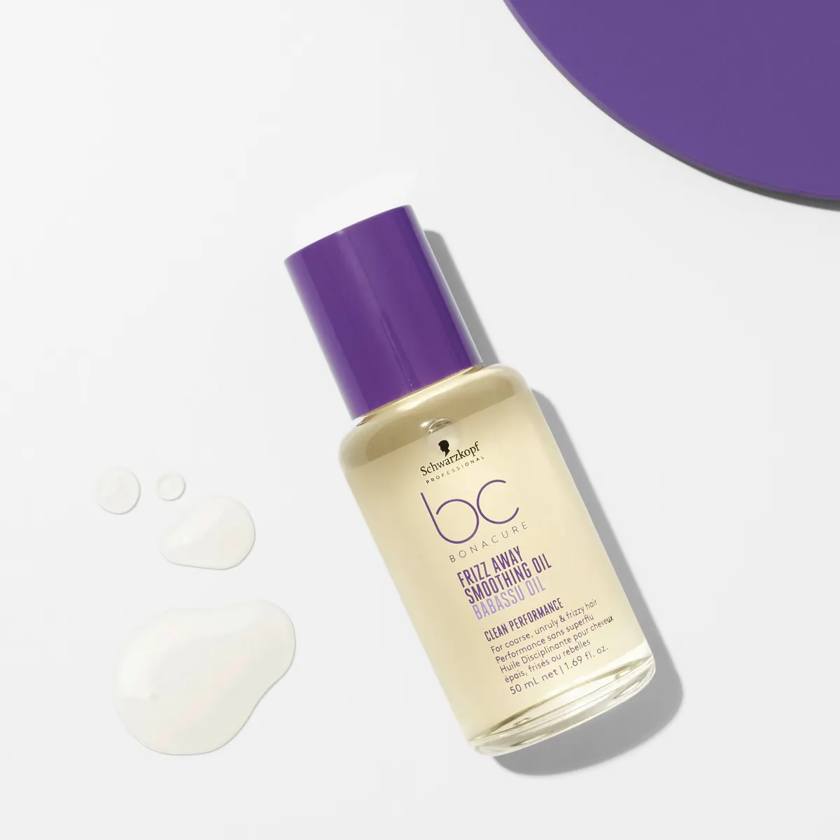 Schwarzkopf Professional BC Clean Performance Frizz-Away Smoothing Oil 50ml, view 2
