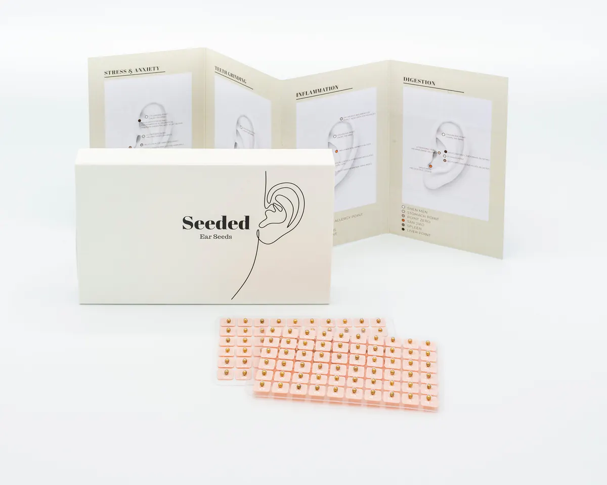 Seeded Ear Seeds 24k-Gold Magnetic Ear Seeds, view 6