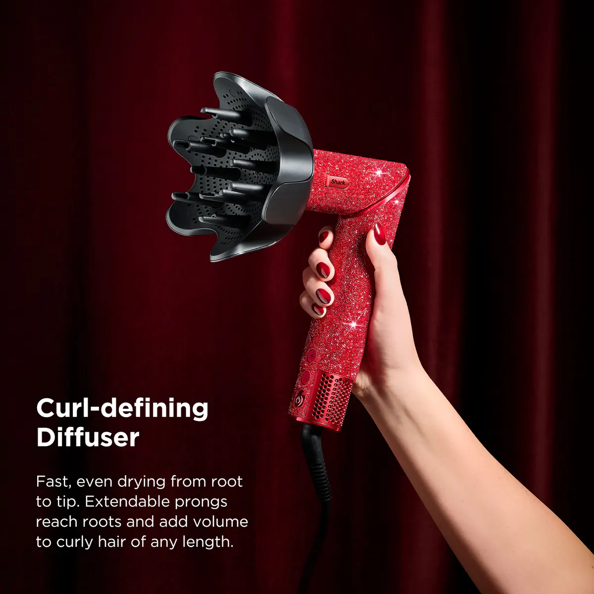 Shark Beauty FlexStyle Air Styling & Drying System Limited Edition - Red Ruby Diamond, view 6
