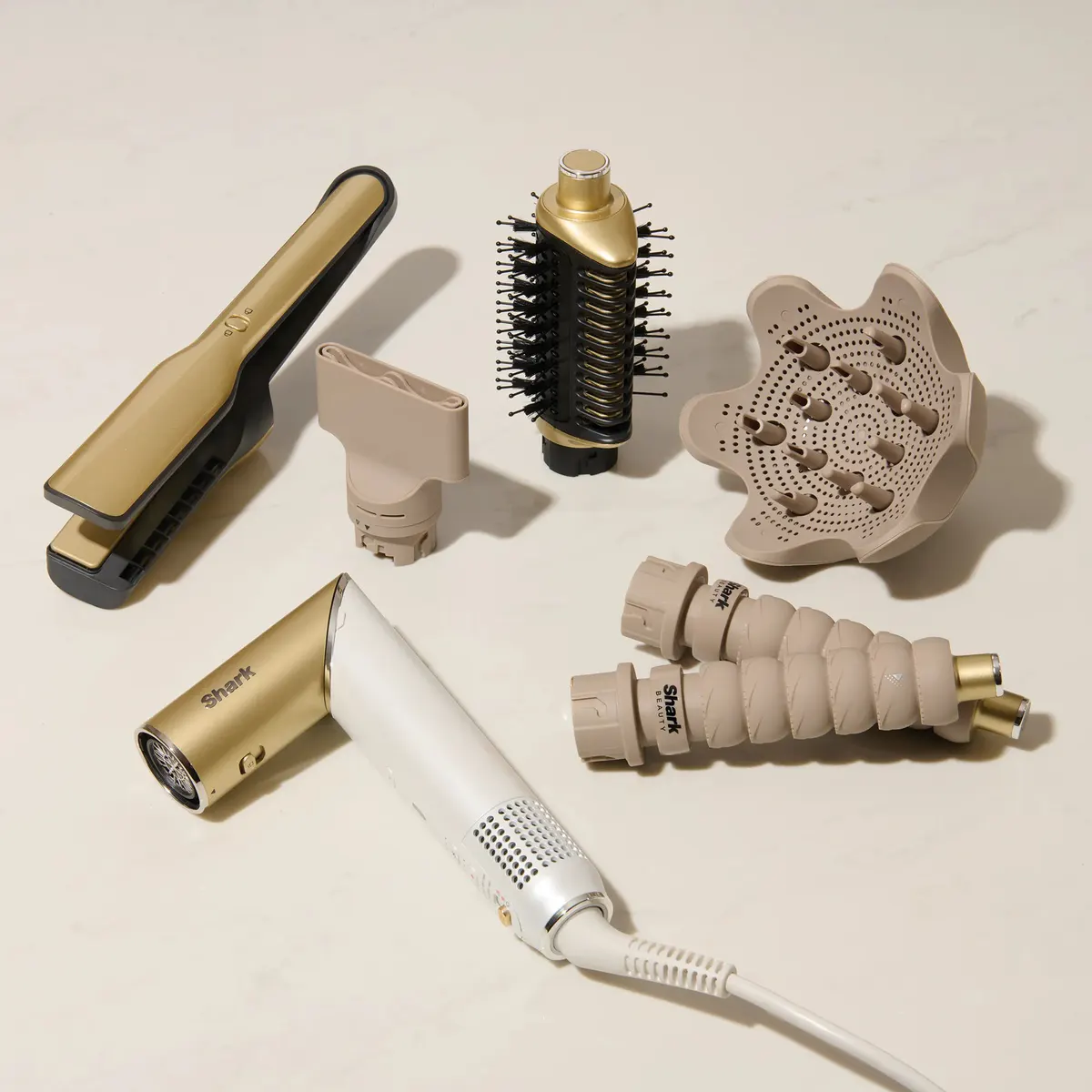 Shark Beauty Glam Hot Tool Air Drying & Styling System - Soft Gold, view 2