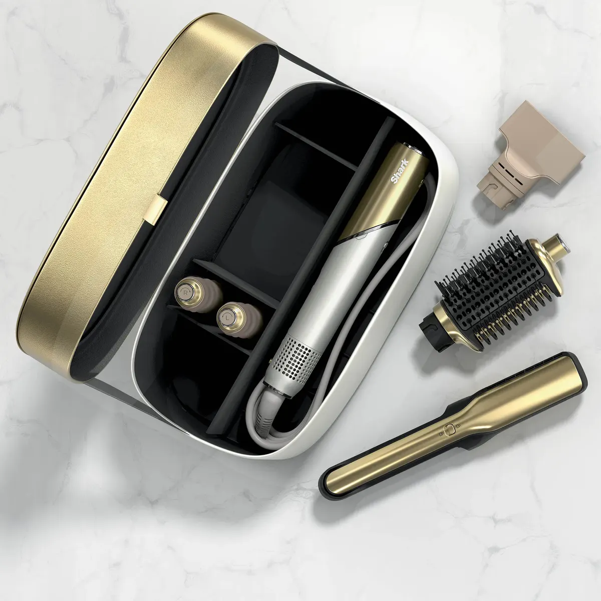 Shark Beauty Glam Hot Tool Air Drying & Styling System - Soft Gold, view 3