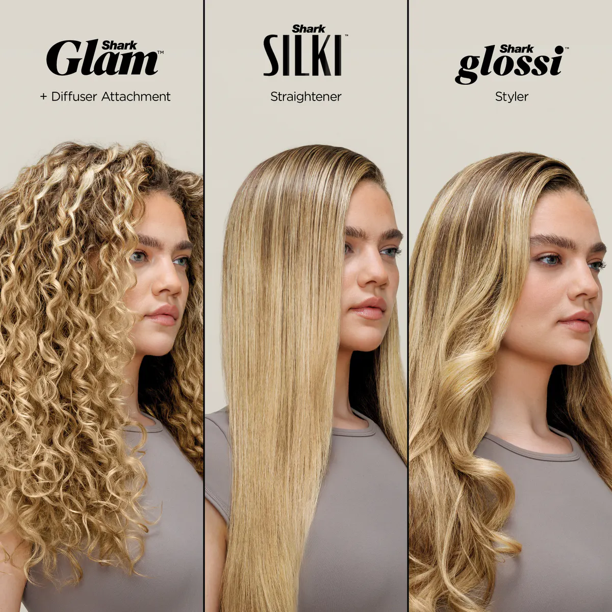 Shark Beauty Glam Hot Tool Air Drying & Styling System - Soft Gold, view 7